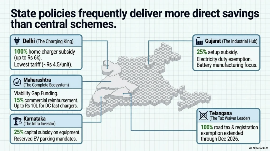 EV subsidy by states