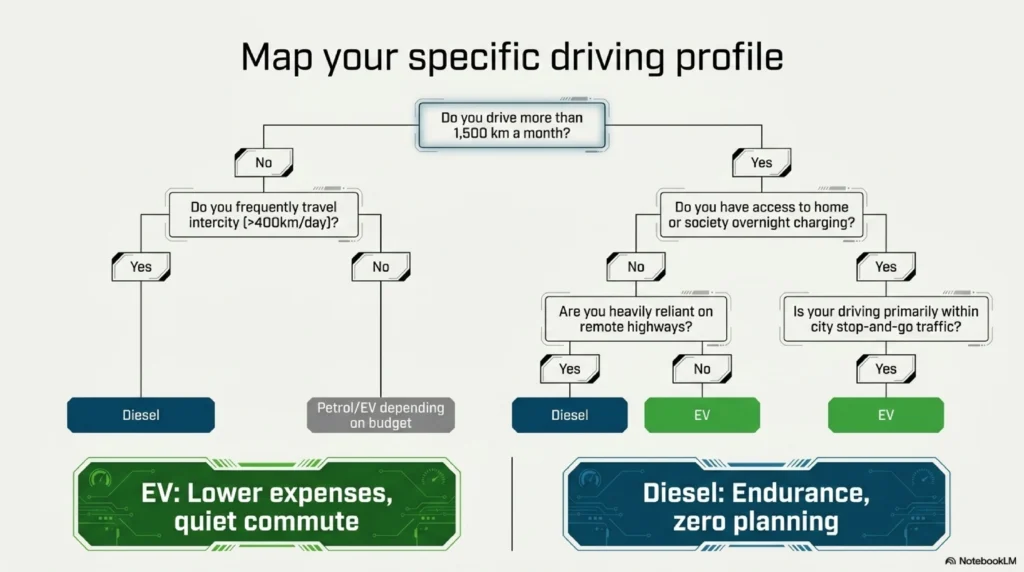 Ev vs diesel decision making algorithm