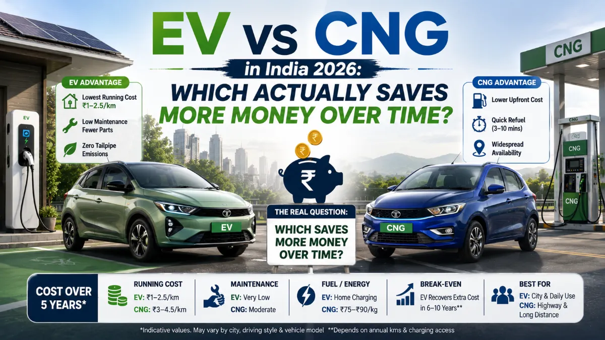 EV vs CNG comparison guide 2026